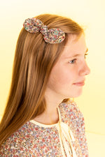 Medium Floral Printed Hair Bow